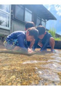 荘川町古民家春夏秋冬川遊び